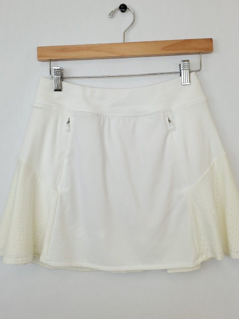 RLX Ralph Lauren Tennis Golf Skort Cream XS Pull On Pleated Active Skirt